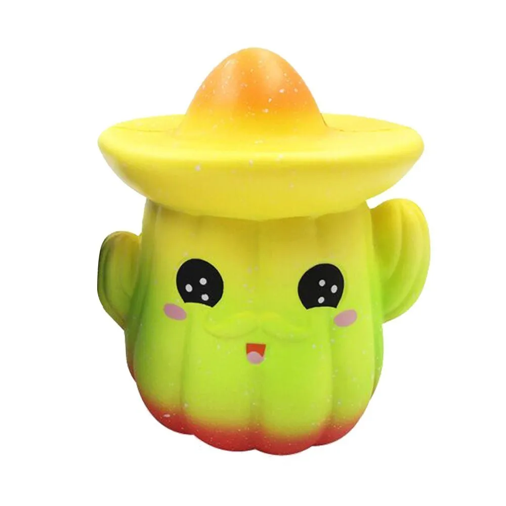 Squeeze Toys Squishies Kawaii мультфильм Кактус медленный рост фрукты Ароматические снятие стресса игрушки снимает стресс снятие стресса