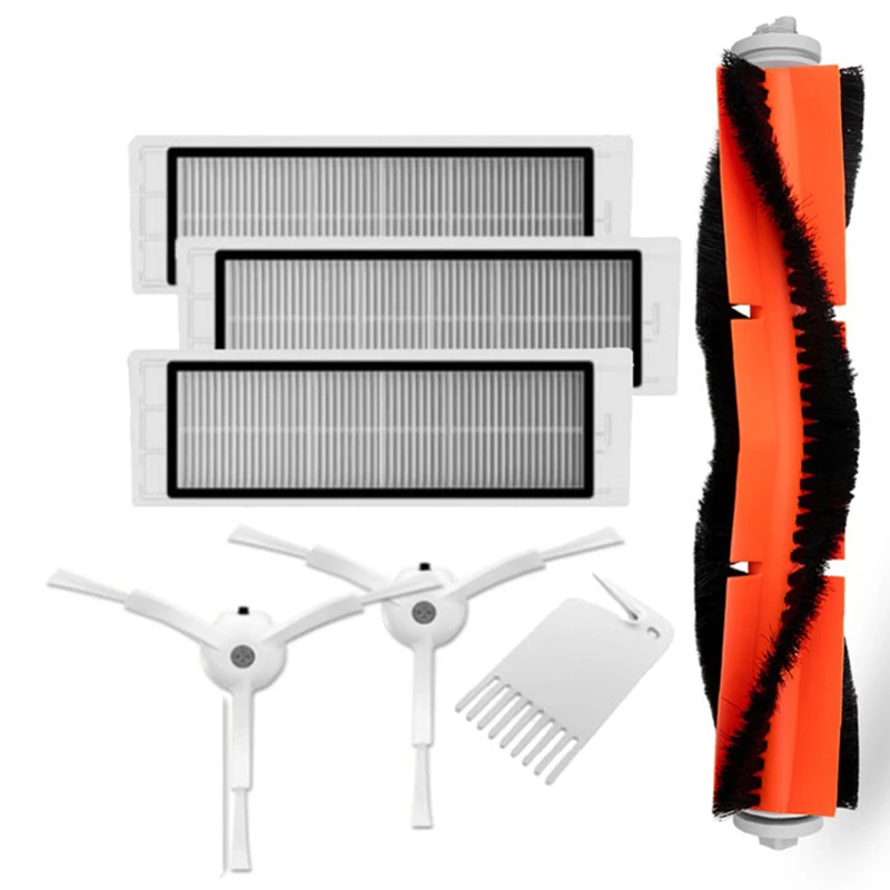 

Vacuum Spare Part Side Brush+Filter+Main Brush Tool Kit For XIAOMI Mi Robot S50