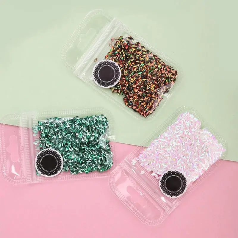 2.5 g DIY Glitter Drill Shiny Diamond Nail Sequin Sparkly Flakies Nail Art Decor Nail Jewelry nails jewelry accessoires new