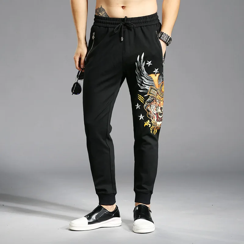 2018 хип-хоп стиль 3D печать мода для мужчин джоггеры мотобрюки Мужчин's повседневное бренд брюки для девочек Молодежные тренировочные брюки