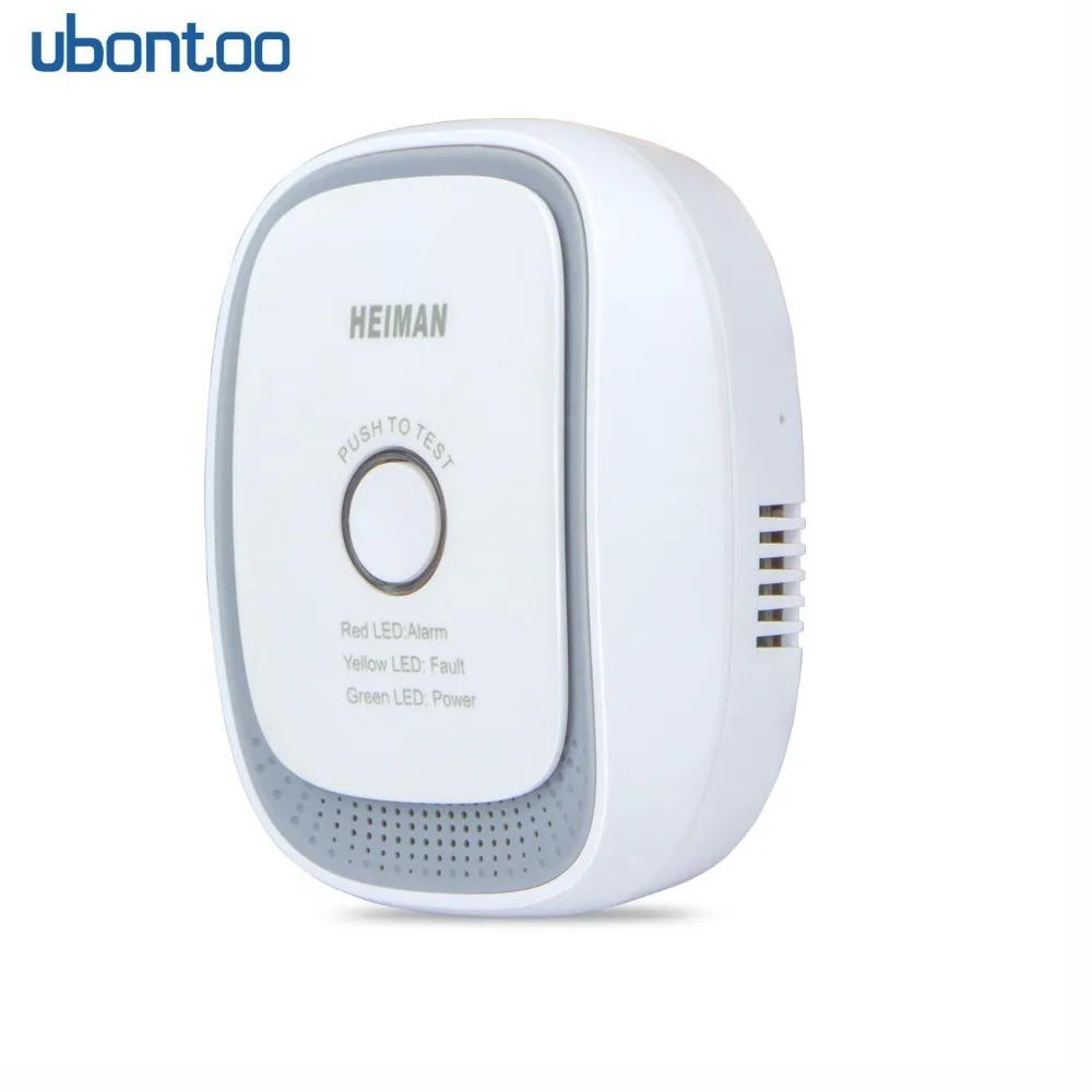 Ubontoo Zigbee 2.4G wireless gas detector LPG combustible gas leak sensor comes with high sensitivity siren smart home detector