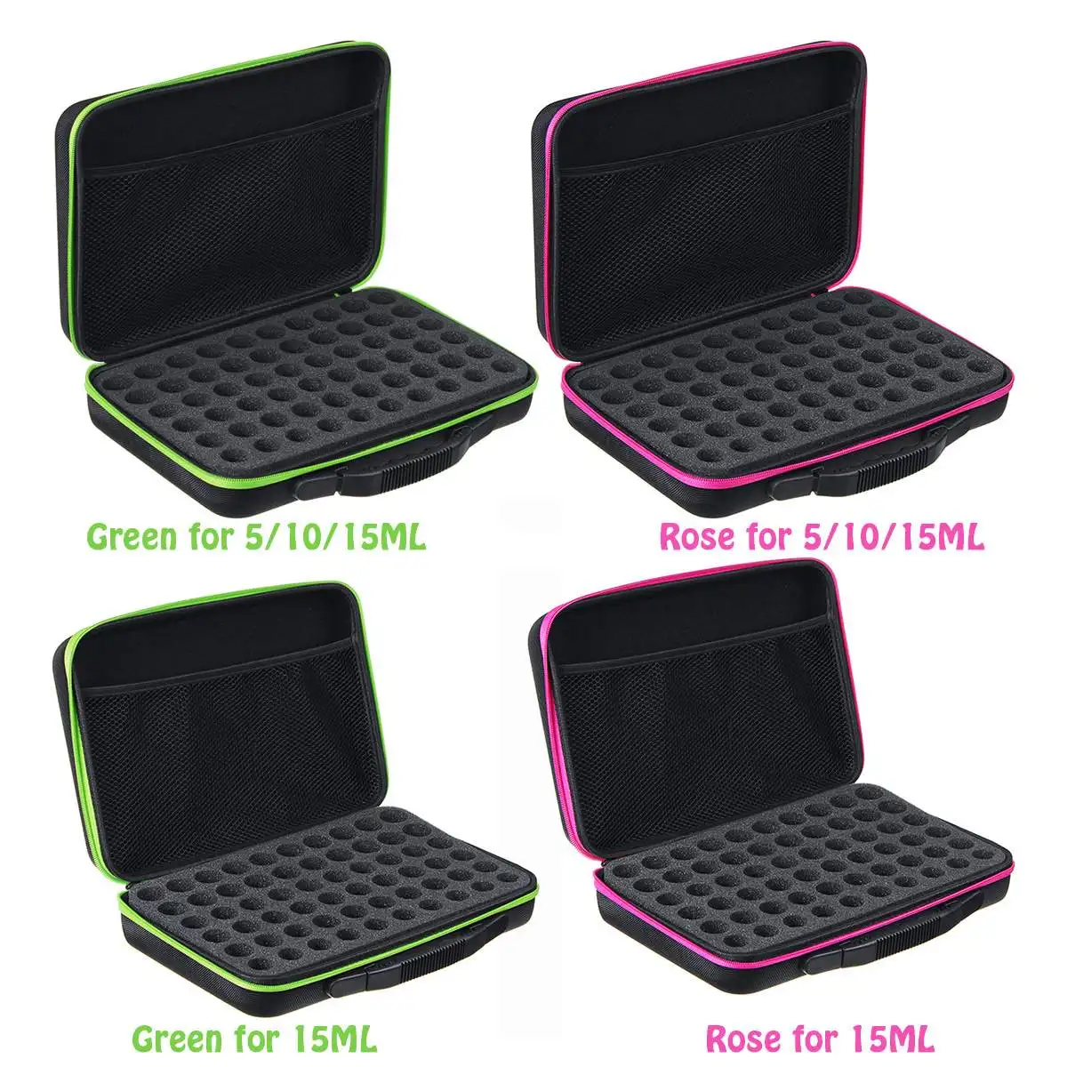 زيت طبيعي حقيبة التخزين 60 زجاجات 5ML10ML 15 مللي المحمولة السفر عطر زيت طبيعي زجاجة المنظم حقيبة جمع حالة