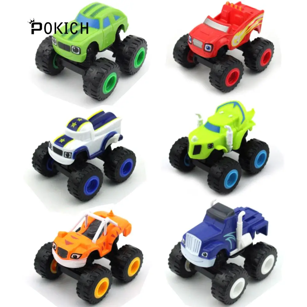 Pokich игрушка автомобиль и монстр машины супер трюки Blaze дети грузовик автомобиль Coll подарок для ребенка на день рождения Рождество-C