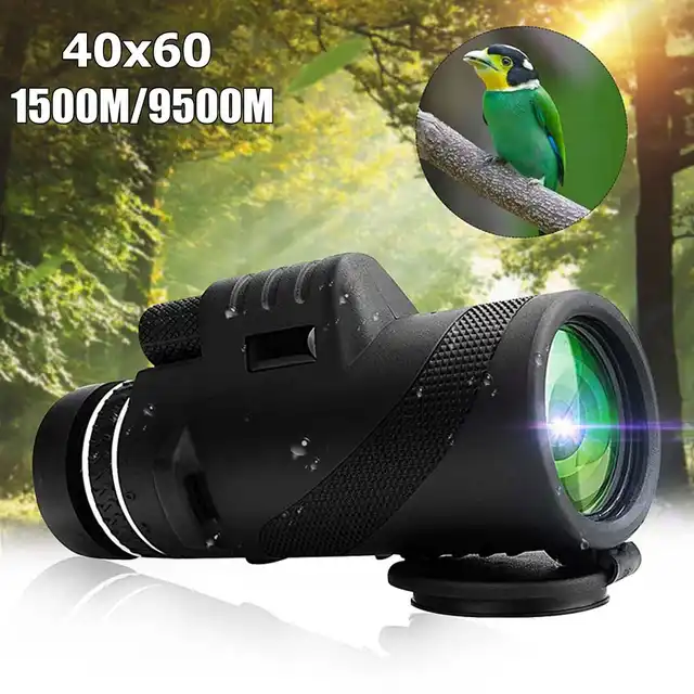 US $12.15 40X60 Day & Night Vision Dual-Focus HD Optics Zoom Monocular Telescope Waterproof Super Clear for O