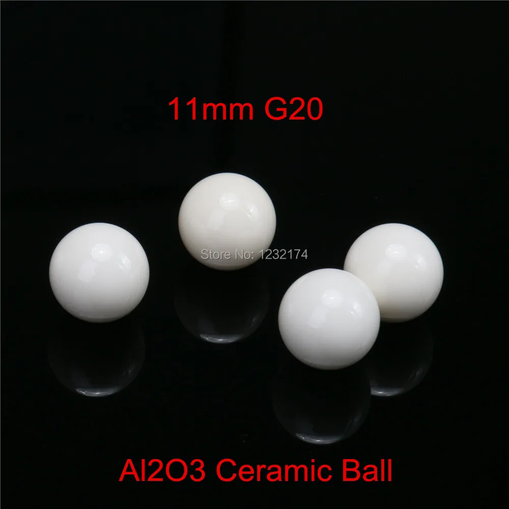 

11mm Alumina Oxide Ceramic Ball Al2O3 G20 10PCS Used for Bearing Pump,Valve,Flow-Meter 11mm Ceramic Ball