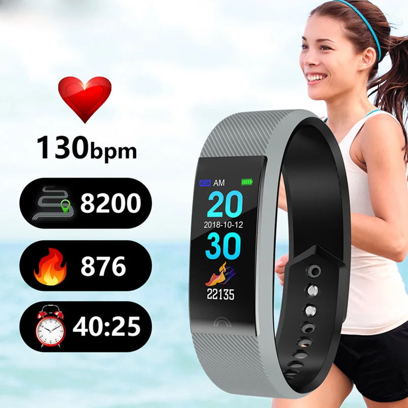 

Smart Bracelet Heart Rate Monitor Waterproof Wristband Fitness Tracker watches Bluetooth Band For Android IOS Women Men watch