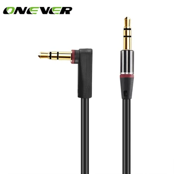 

High Quality 3.5mm Car Aux Audio Cable Jack Male To Male HIFI Universal Stereo Audio Cable With 90 Degree Angle Audio Line