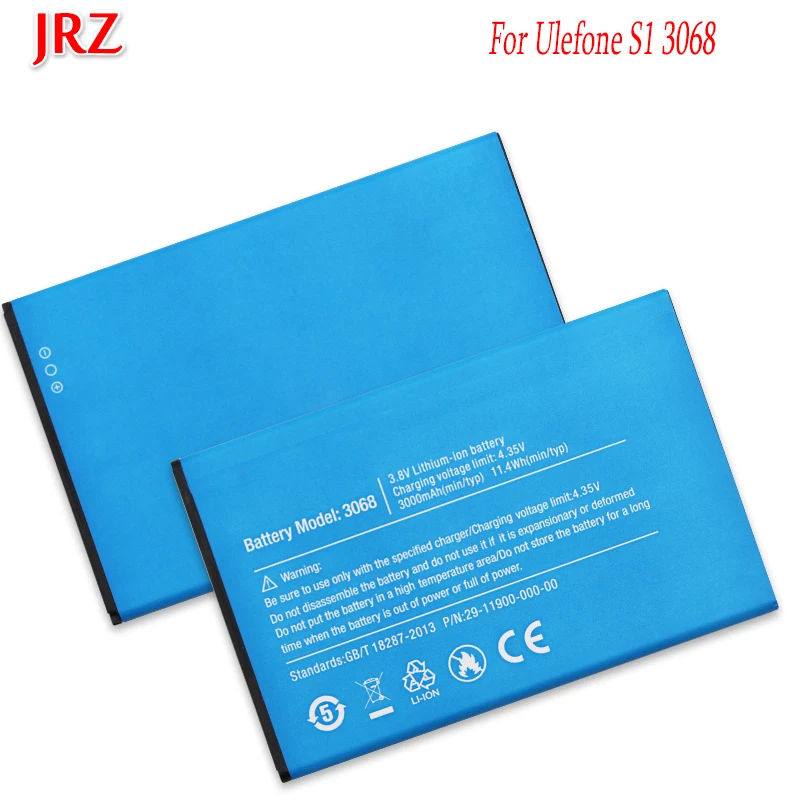 JRZ 3 8 V 3000mAh Высокое качество батарея для Ulefone S1 3068 телефон замена батареи Bateria