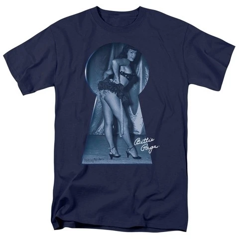 Trevco Bettie Page-I See You футболка с коротким рукавом для взрослых 18-1 темно-синий-XL |