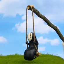 Милое Аниме без лица человек фигурка модель DIY Садоводство пейзаж кукла игрушка ПВХ ремесленные украшения мультфильм куклы пейзаж ярмарка