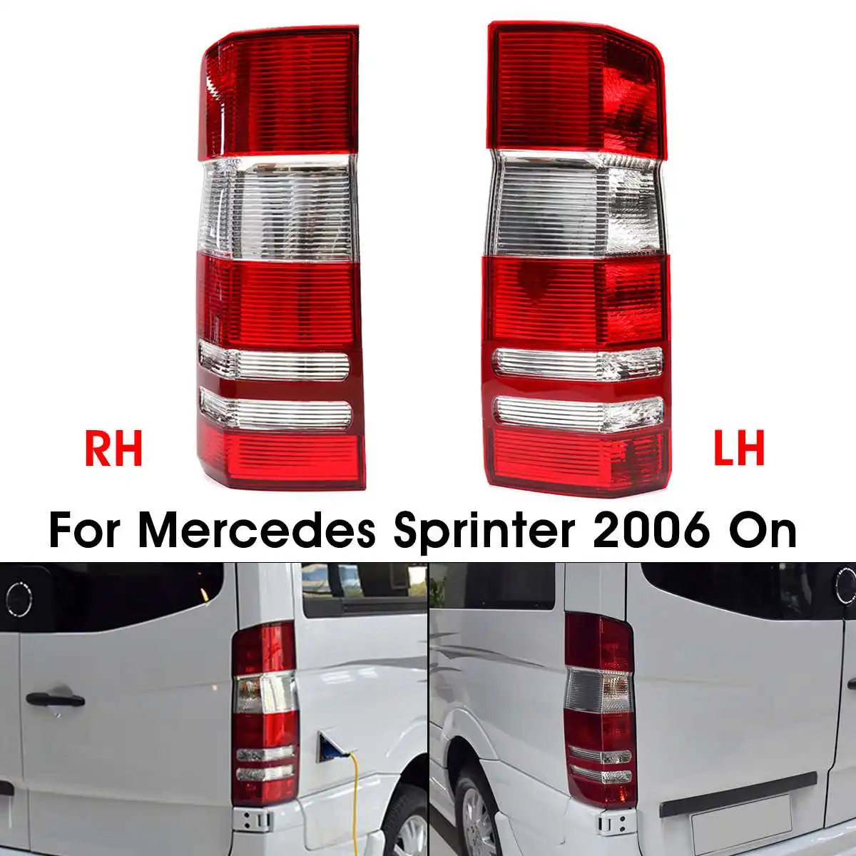 

Rear Tail Light Lamp Without Bulbs For Mercedes Sprinter 2006 On Driver Side RH