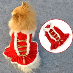 Недавно 2019 классический красный Рождество Одежда для собак Санта костюмы для собак Одежда для домашних животных куртки для животных одежда