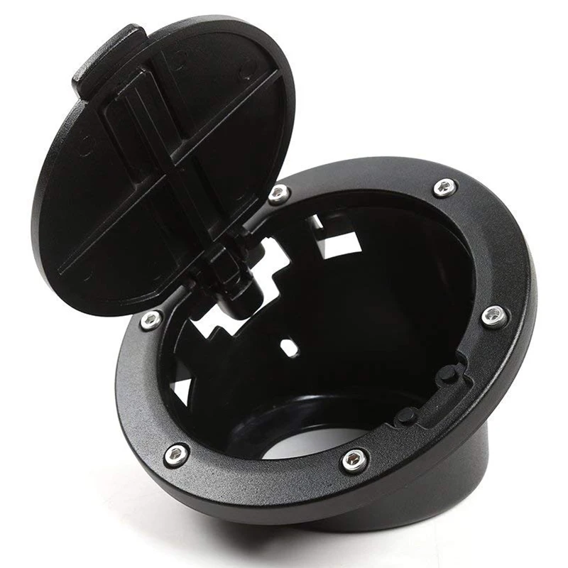 Black car fuel tank lid aluminum Lid Auto Retrofit accessories for Jeep