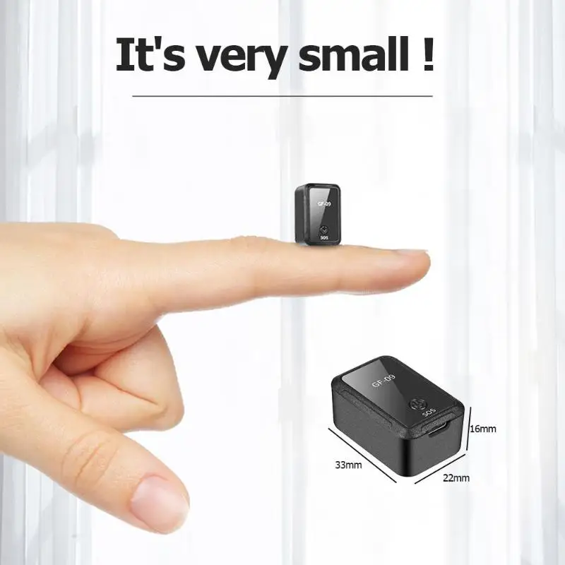  GF-09 Magnetic Mini Vehicle GPS Tracker Real Time Tracking Device Locator support 32GB Memory 33*22