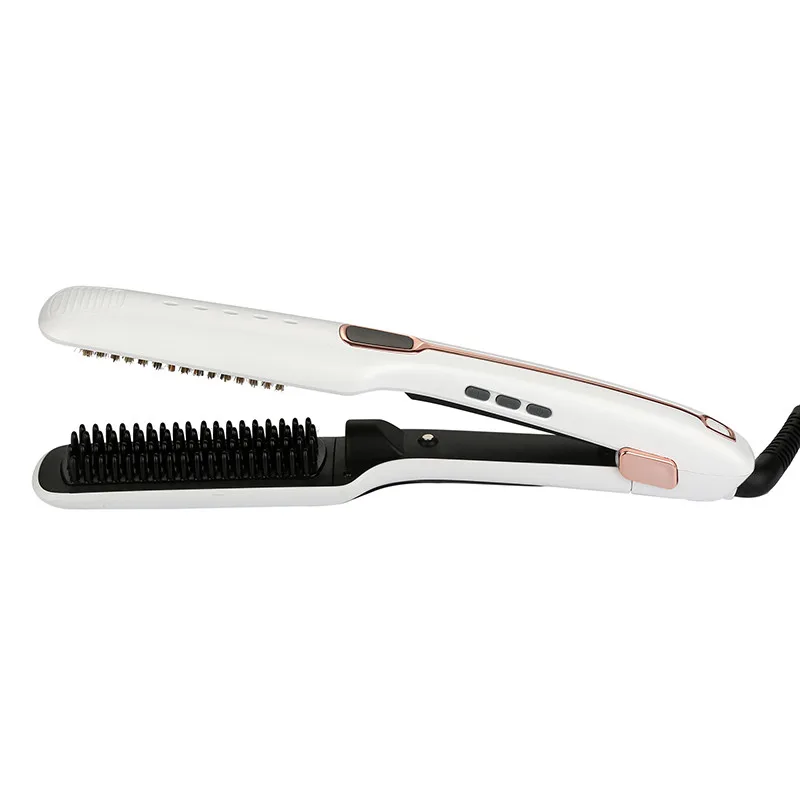 

Steam Comb Straightening Automatic Straight Hair Brush Steam Electric Ceramic Hair Straightener Tools EU Plug