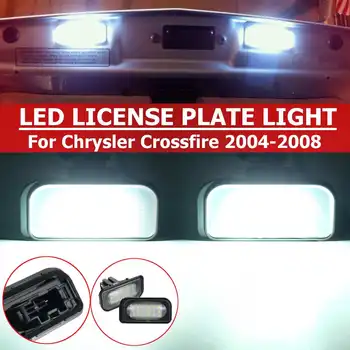 

For Chrysler Crossfire Roadster Coupe 2004 2005 2006 2007 2008 1Pair 12v - 30v SMD 6000K Xenon White Car LED License Plate Light
