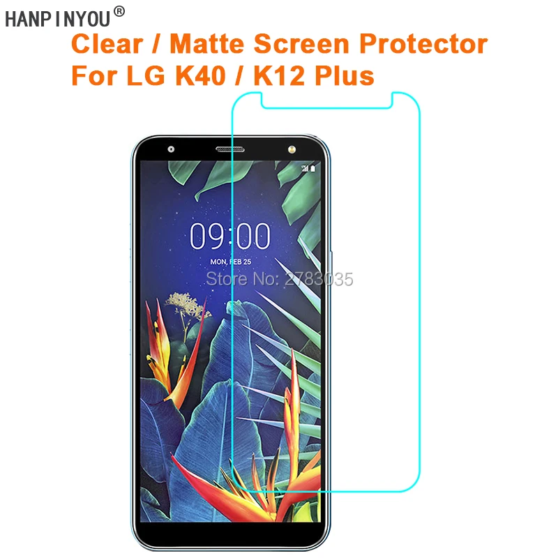 

For LG K40 / K12 Plus 5.7" Clear Glossy / Anti-Glare Matte Screen Protector Protective Film Guard (Not Tempered Glass)