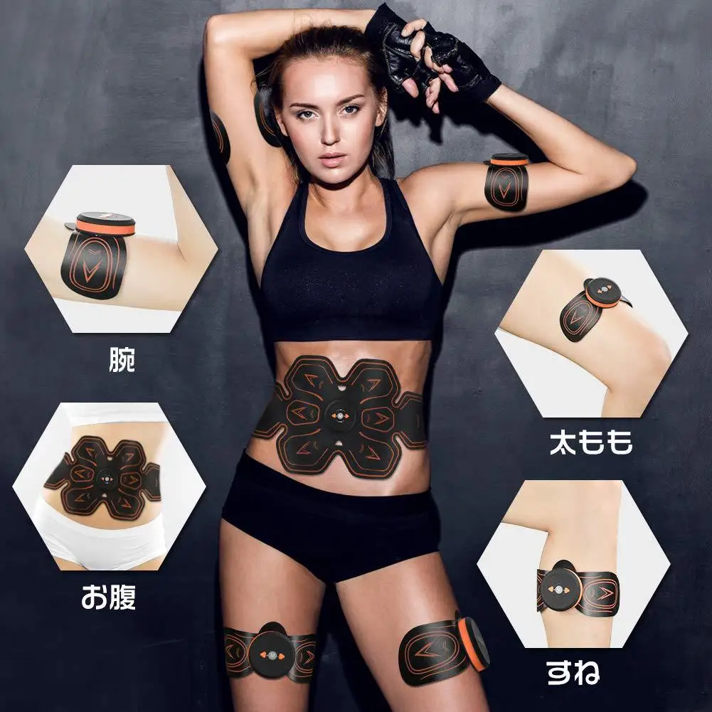 EMS Muscle Stimulator ABS Men Abdominal Muscle Trainer Smart Fitness Slimming Waist Belt Full Body Muscle Exerciser