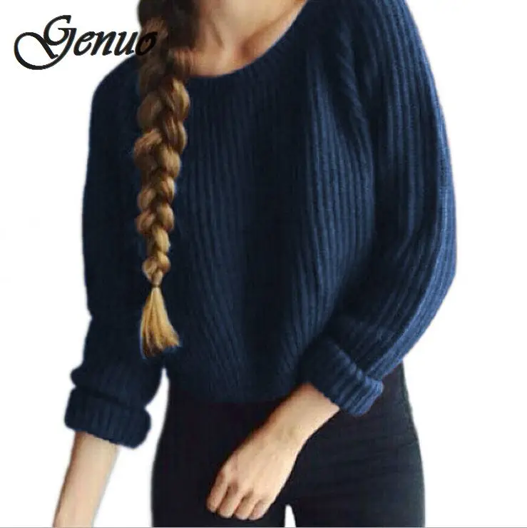 Autumn winter women sweaters and pullovers korean style long sleeve casual crop sweater slim solid knitted jumpers sweter mujer Autumn winter women sweaters and pullovers korean style long sleeve casual crop sweater slim solid knitted jumpers sweter mujer