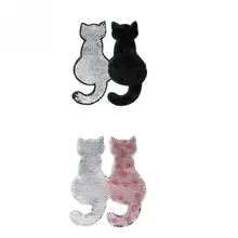 2 цвета DIY блесток Cat Вышитые классические костюмы аксессуар для