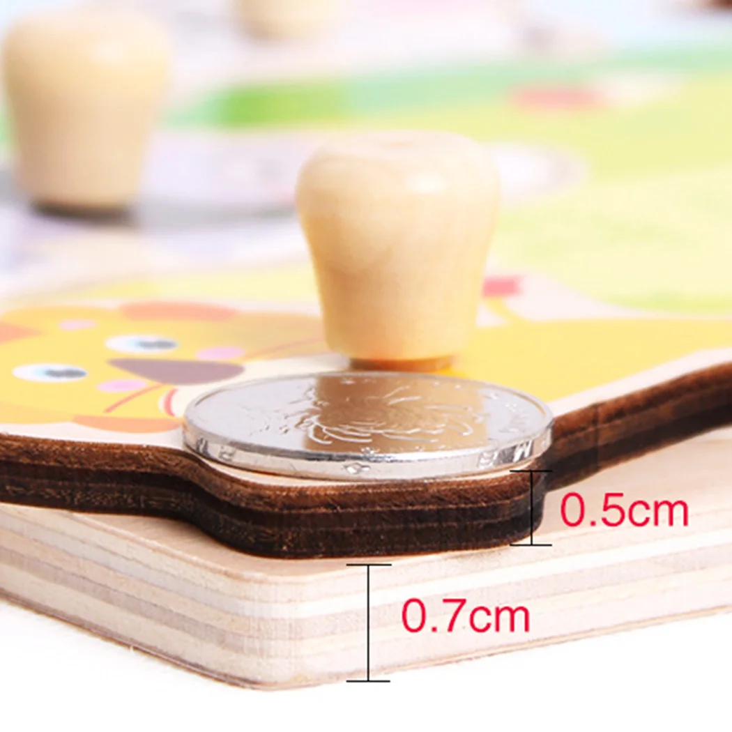Деревянные игрушки montessori головоломки/рукой захватите Board Набор образовательных