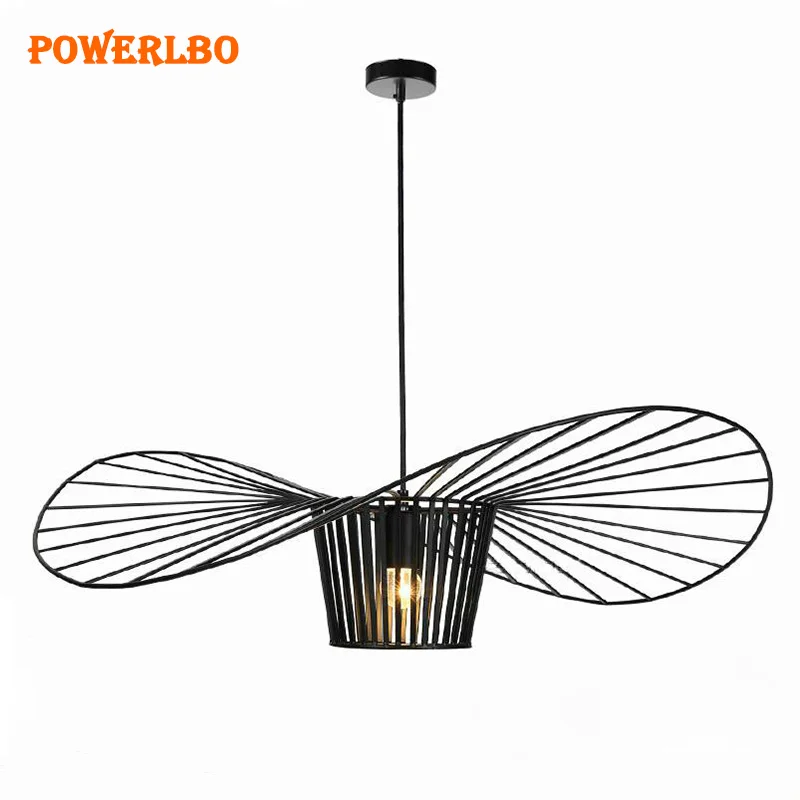 

LED Industrial pendant lights Iron Straw Hat Personality Living Room Dining Room Restaurant Bar Counter Restaurant Lamp E27
