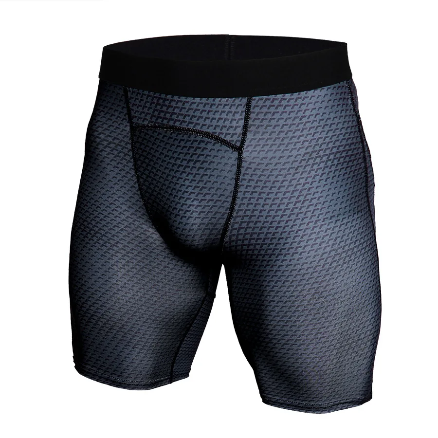 Men Elastic Sports Gym Compression Wear Under Base Shorts Pants Athletic Tights