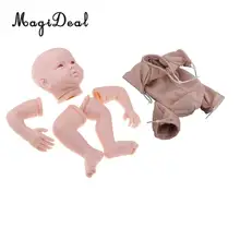 22 дюймов новорожденных конечностей Плесень Комплект и ткань тела куклы DIY принадлежности Неокрашенный