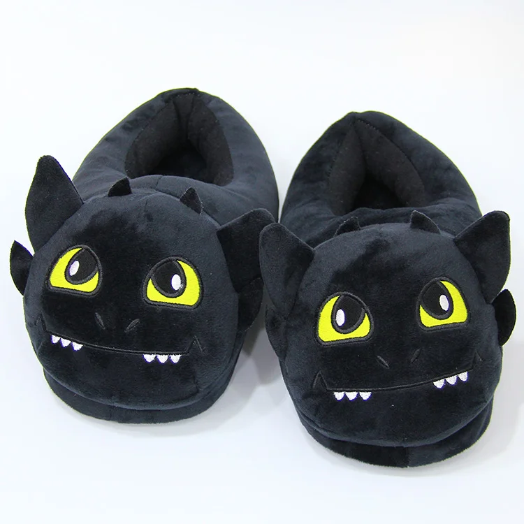 

How to Train Your Dragon Cartoon Slipper Winter warm Indoor cotton shoes Soft Plush Stuffed Toys Home slippers Unisex X'MAS Gift