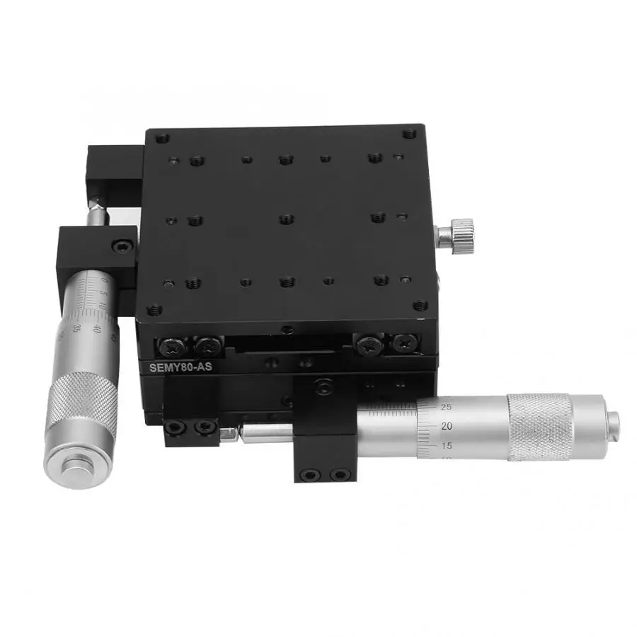 

XY Micrometer Manual Fine-tuning Cross Roller Accuracy Linear Stages 80*80*40mm linear Rails And Bearings