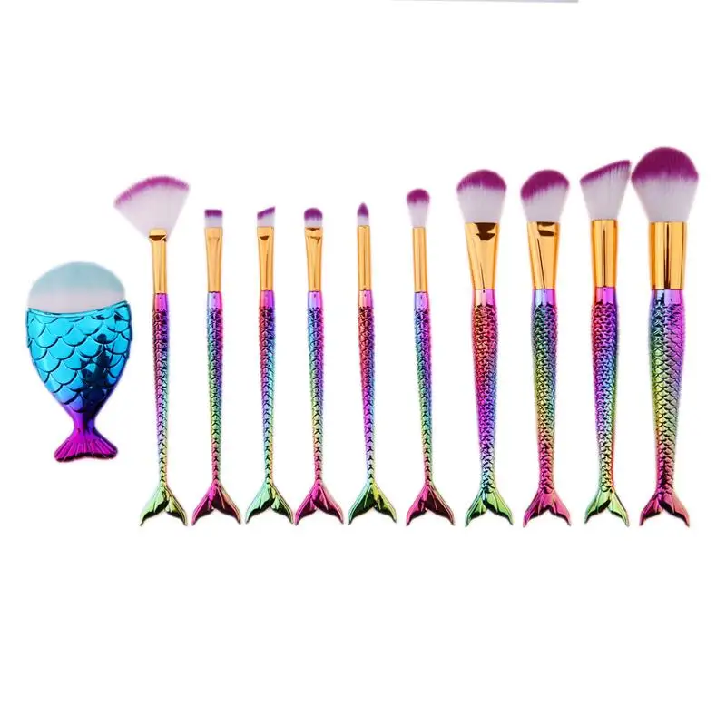 

Colorful Mini Makeup brush Set Cosmetics Kit de pinceis de maquiagem high-end Make up Tool Hair Foundation Brushes Kit