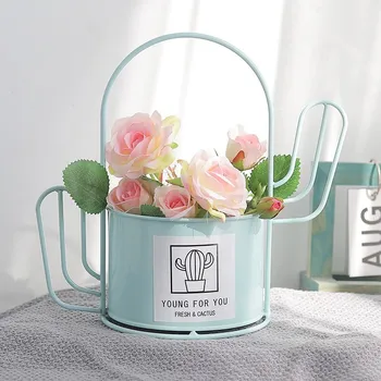 

2019 New Cactus Styling Plant Flower Pot 3 Colors Garden Home Office Decoration Planter Desktop Decoration