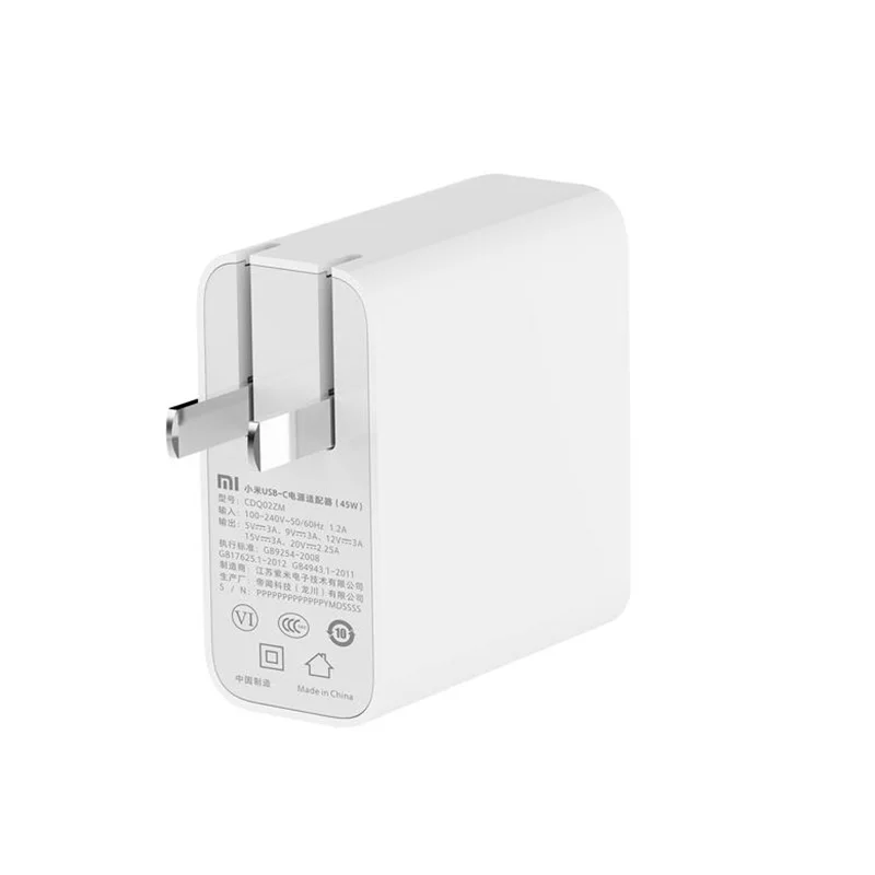 Оригинальный адаптер питания Xiaomi Type C USB 65 Вт 5 в 9 12 В 15 3A 20V 2.25A QC3.0 быстрое зарядное