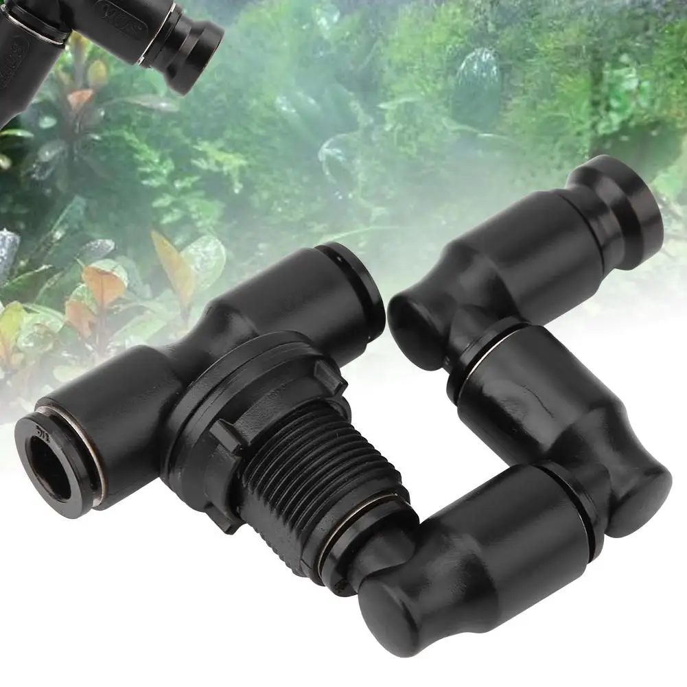

Reptiles Black Fogger Mist Sprinkler Adjustable for Ecological Landscape Rainforest Tank Pet Cooling System