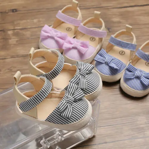 Fashion Infant Baby Girl Soft Sole Sandals Toddler Summer Shoes Bow-Knot Sandal