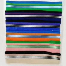 JIETAI красочные мерсеризованный хлопок трикотажные полосы ребра ткань тканевые аксессуары DIY воротник манжеты подол нижний воротник ничья текстурирование