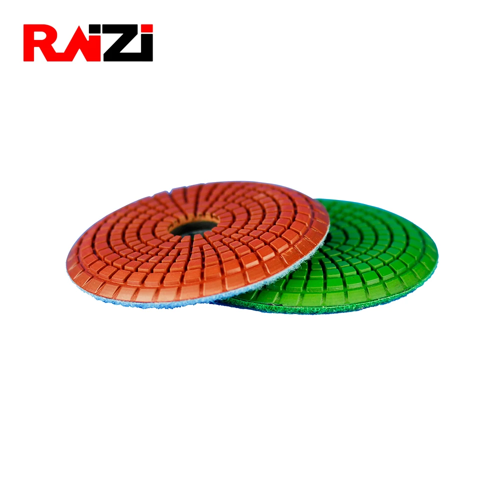 Raizi 3 inch Diamond Convex Wet Sanding Disc For Granite, Marble And