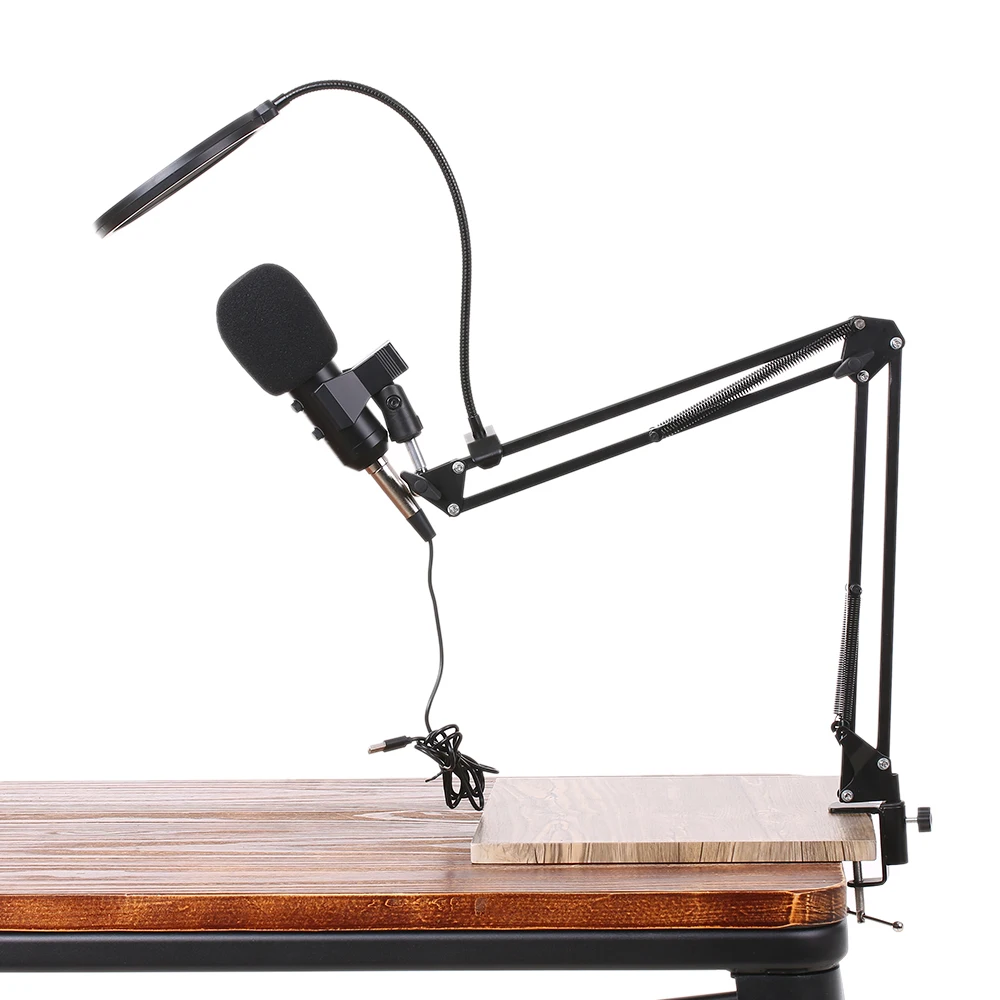 USB Condenser Microphone Professional Studio Mic Plug and