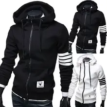 Новая мужская зимняя тонкая толстовка с капюшоном, теплая толстовка с капюшоном, пальто, куртка, верхняя одежда, свитшоты на молнии