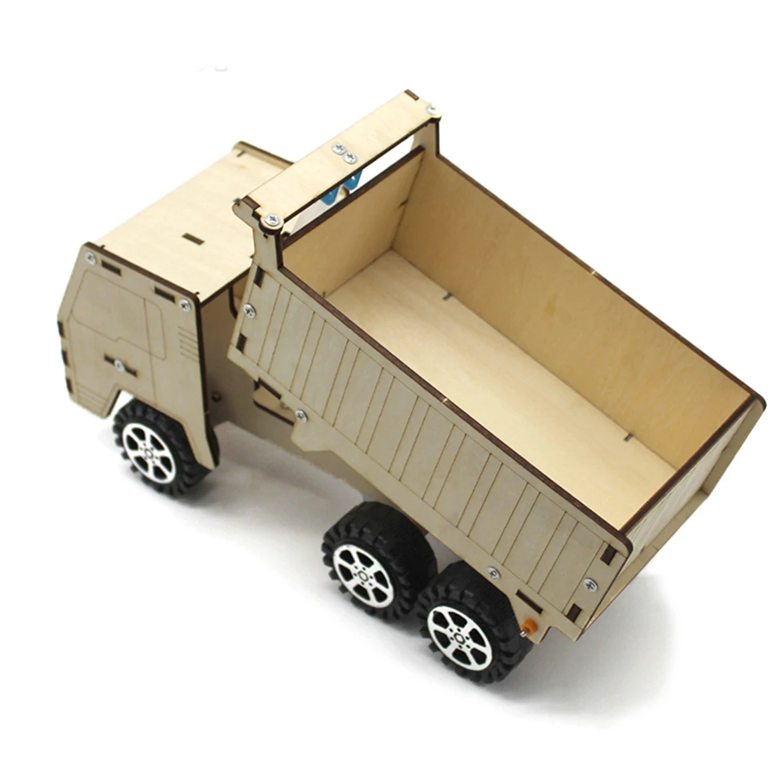 

DIY Hydraulic Lift Dump Car Making Invention Science Experiment Toy Education DIY Wood Paintable Model Assembly Material