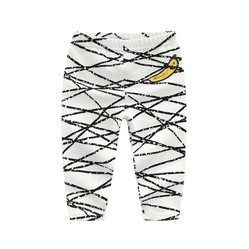 

Children's Pants Spring Autumn Stretch Cotton Kids Boy Bottom Pants Banana Printed Toddler Pajama Trousers Soft Warm