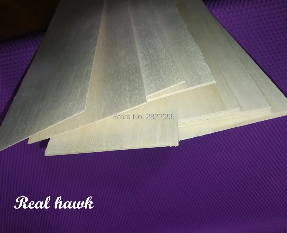 

3pcs 1000x100x9mm AAA+ Model Balsa wood sheets for DIY RC model wooden plane boat material