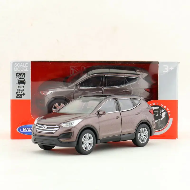 Welly литая металлическая модель/Масштаб 1:36/внедорожник Hyundai Santafe Спортивная