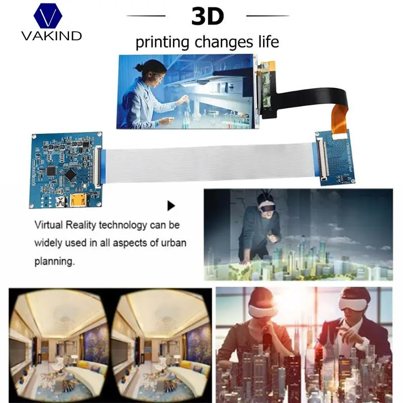 

5.5 Inch LS055R1SX03 LCD Module Screen Display+HDMI to MIPI Driver Controller Board for 3D Printer