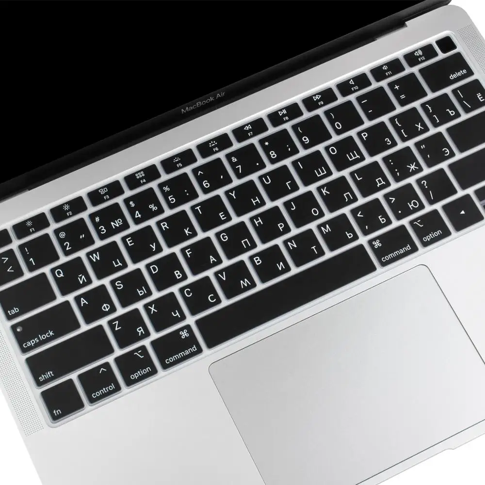 Силиконовая накладка на клавиатуру для нового Macbook Air 13 дюймов 2018 2019 подходит