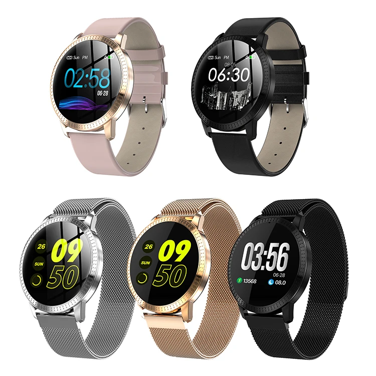 

CF18 Smart Watch OLED Color Screen Smartwatch Fashion Fitness Tracker Heart Rate Blood Pressure Monitor For Men Women