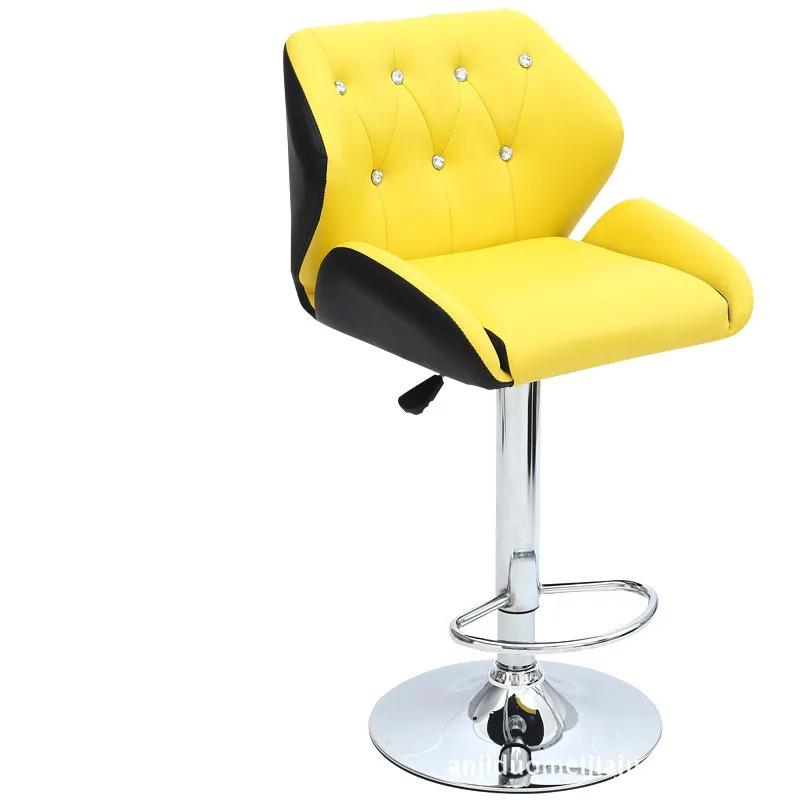 Design Lifting Swivel Chair Bar Counter Dinning Chair with Footrest Cafe Restaurant Ergonomic cadeira High Quality Simple
