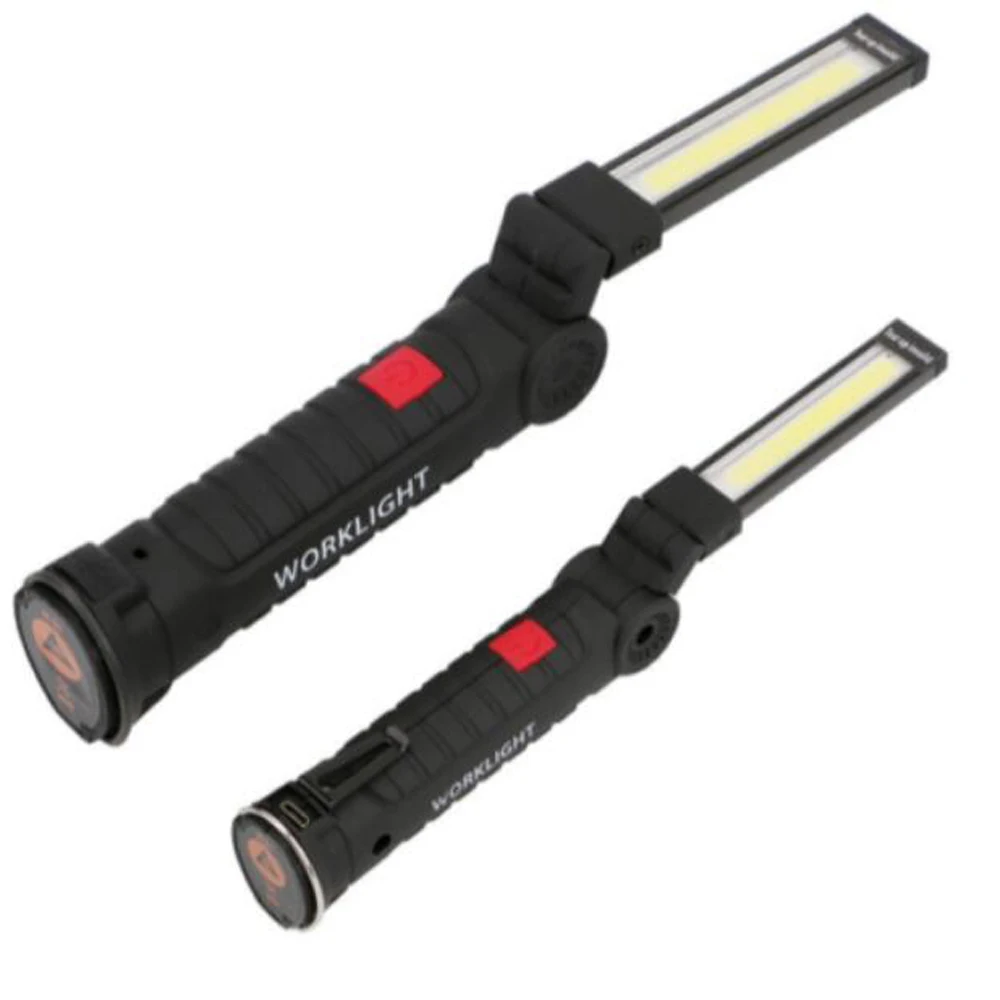 

1*COB LED lamp USB Rechargeable Built in Battery LED Light with Magnet Portable Flashlight Outdoor Camping Working Torch