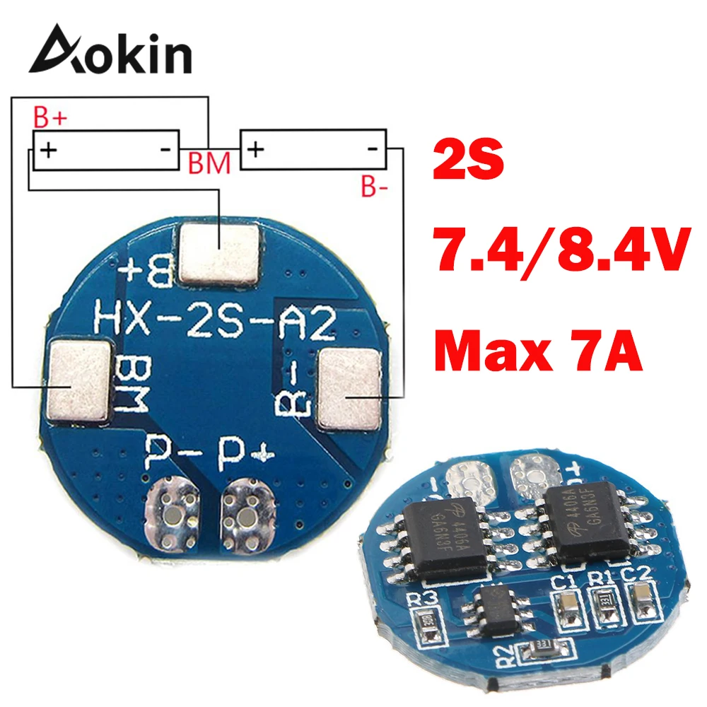 

2S 5A Li-ion Lithium Battery 7.4v 8.4V 18650 Charger Protection Board bms pcm for li-ion lipo battery Max 7A diy kit