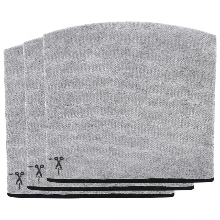 

3Pcs Electrostatic Filter Cotton Filtering Net Activated Carbon Filters Soot PM2.5 Remove For Air Purifier Tool